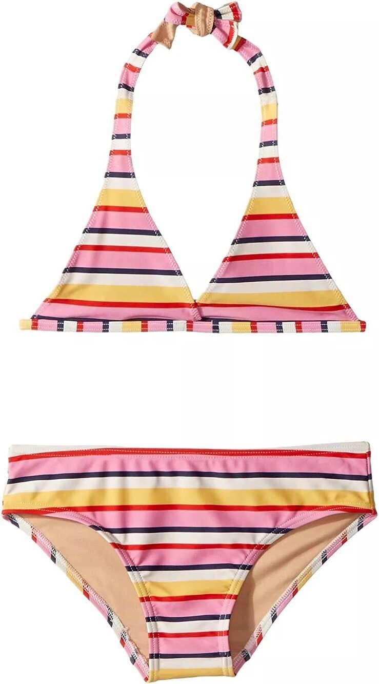Toobydoo Baby Girl's Sunshine Stripe Bikini Multi Size 11/12